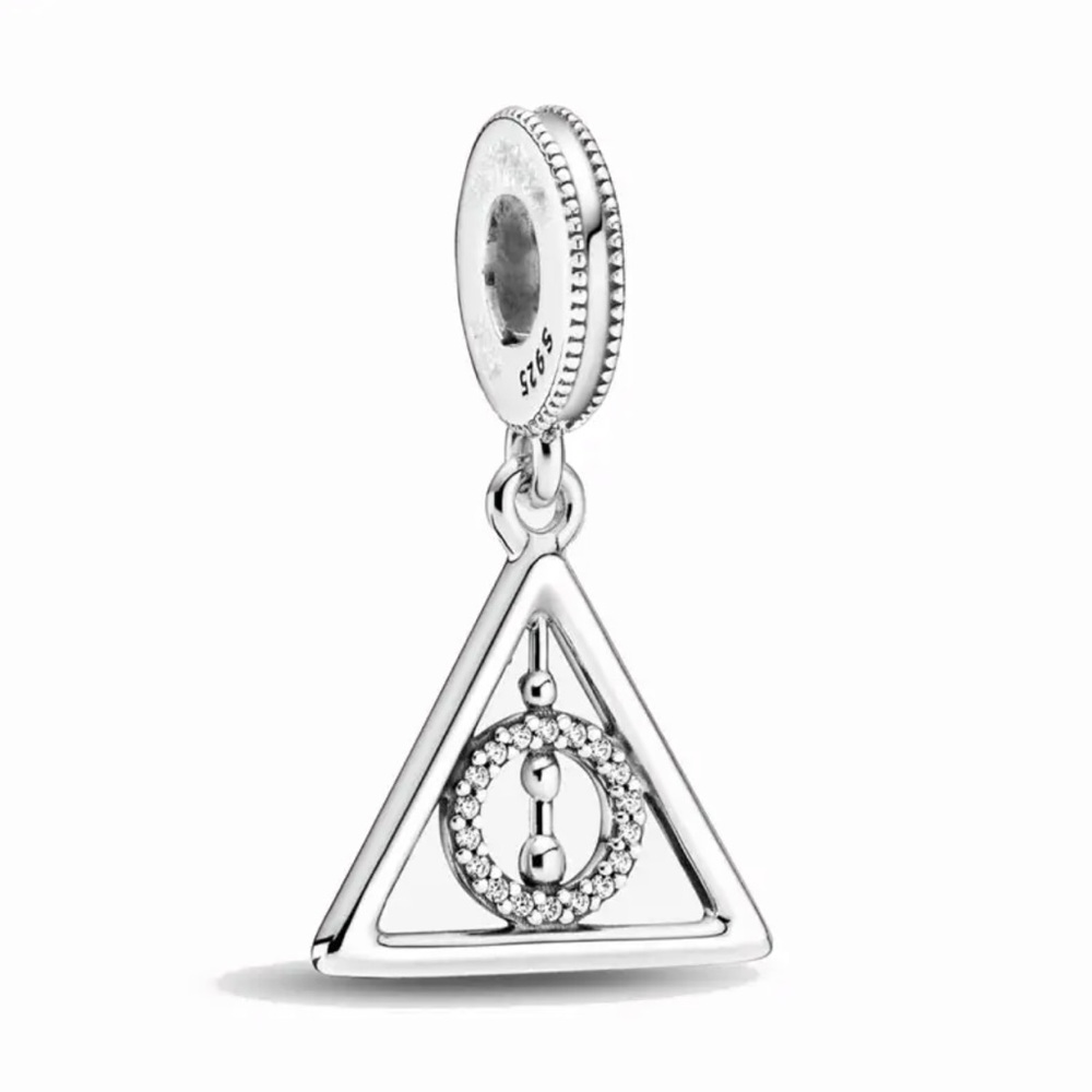New Sterling Silver 925 Harry Potter Deathly Hallows bracelet charm